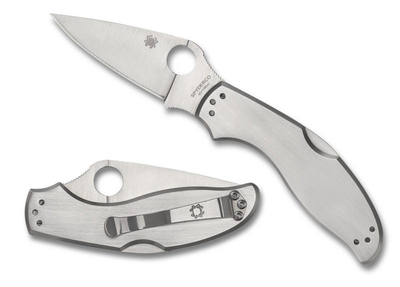 Spyderco Knives Upturn C261P Lockback Stainless Steel Pocket Knife