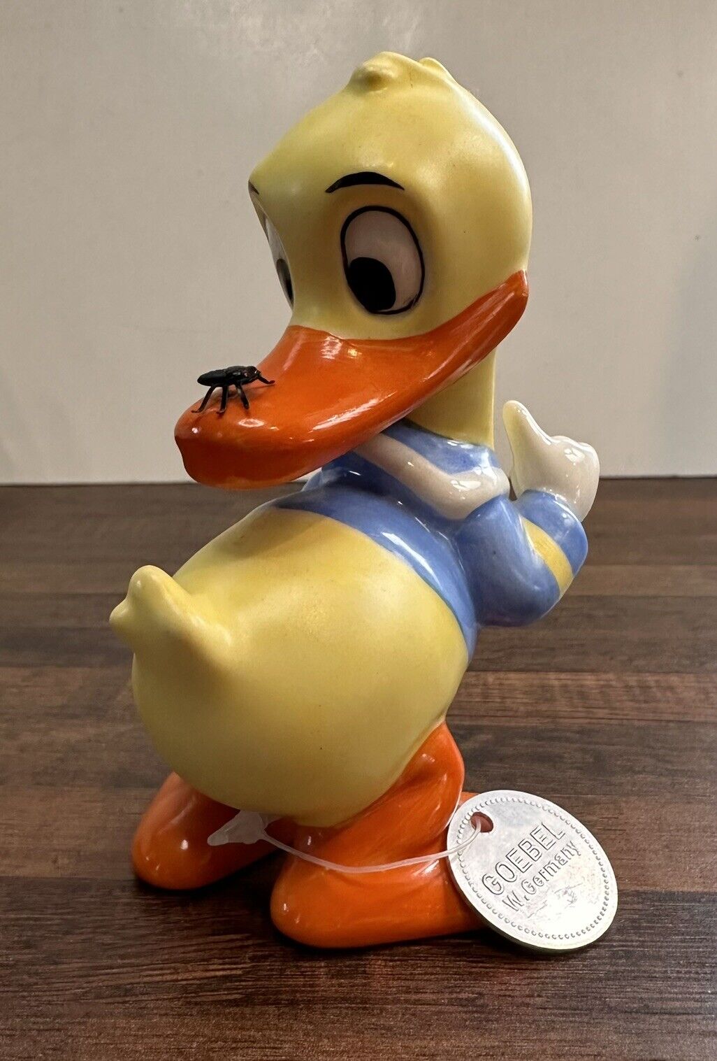 Goebel Disney Donald Duck figurine with tag Archive Collection Bug