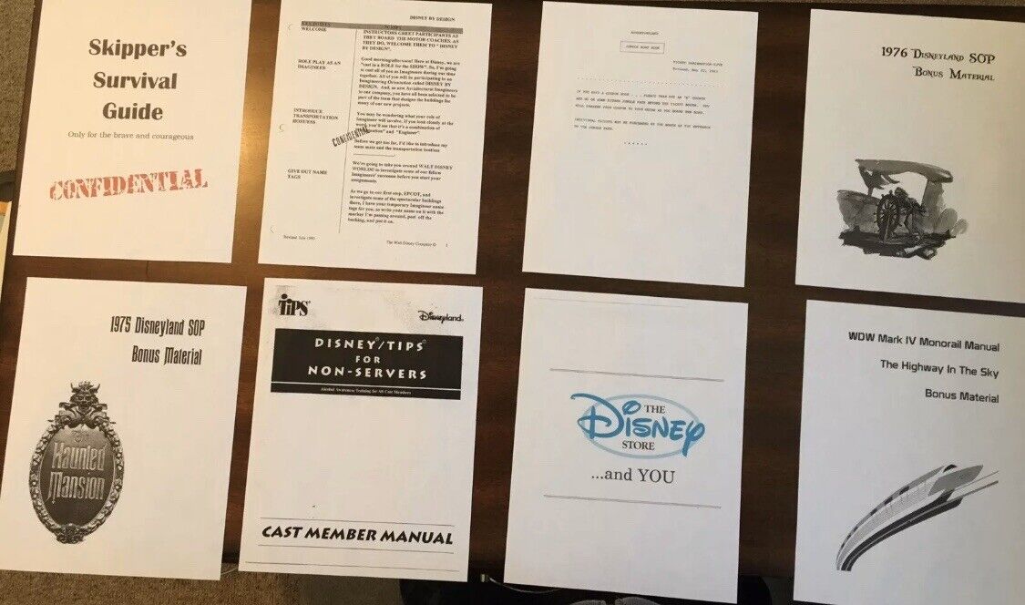 8 Disney Cast Member Training Guides