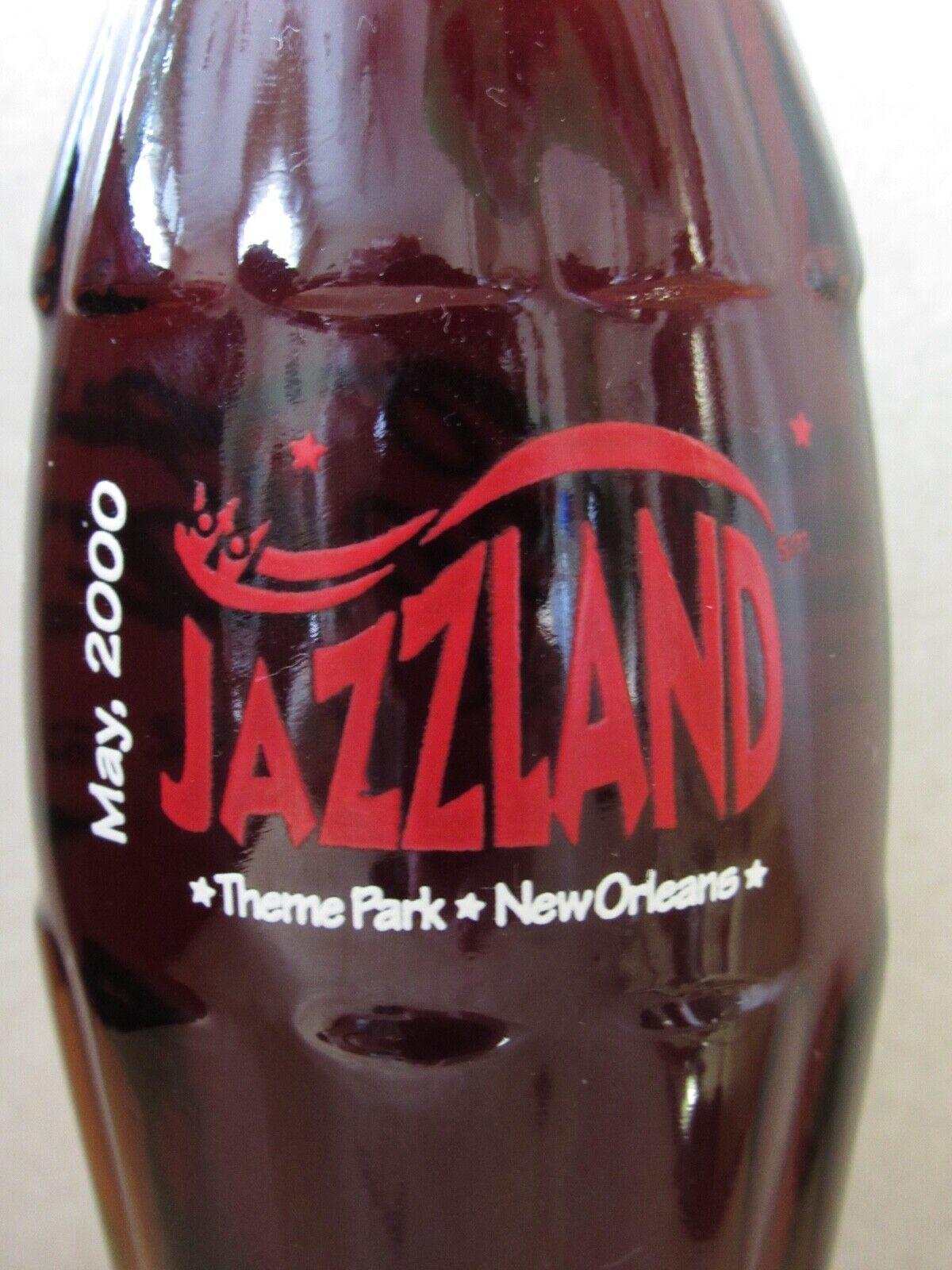 JAZZLAND  THEME PARK Coca Cola Bottle - New Orleans - Six Flags vs. Katrina