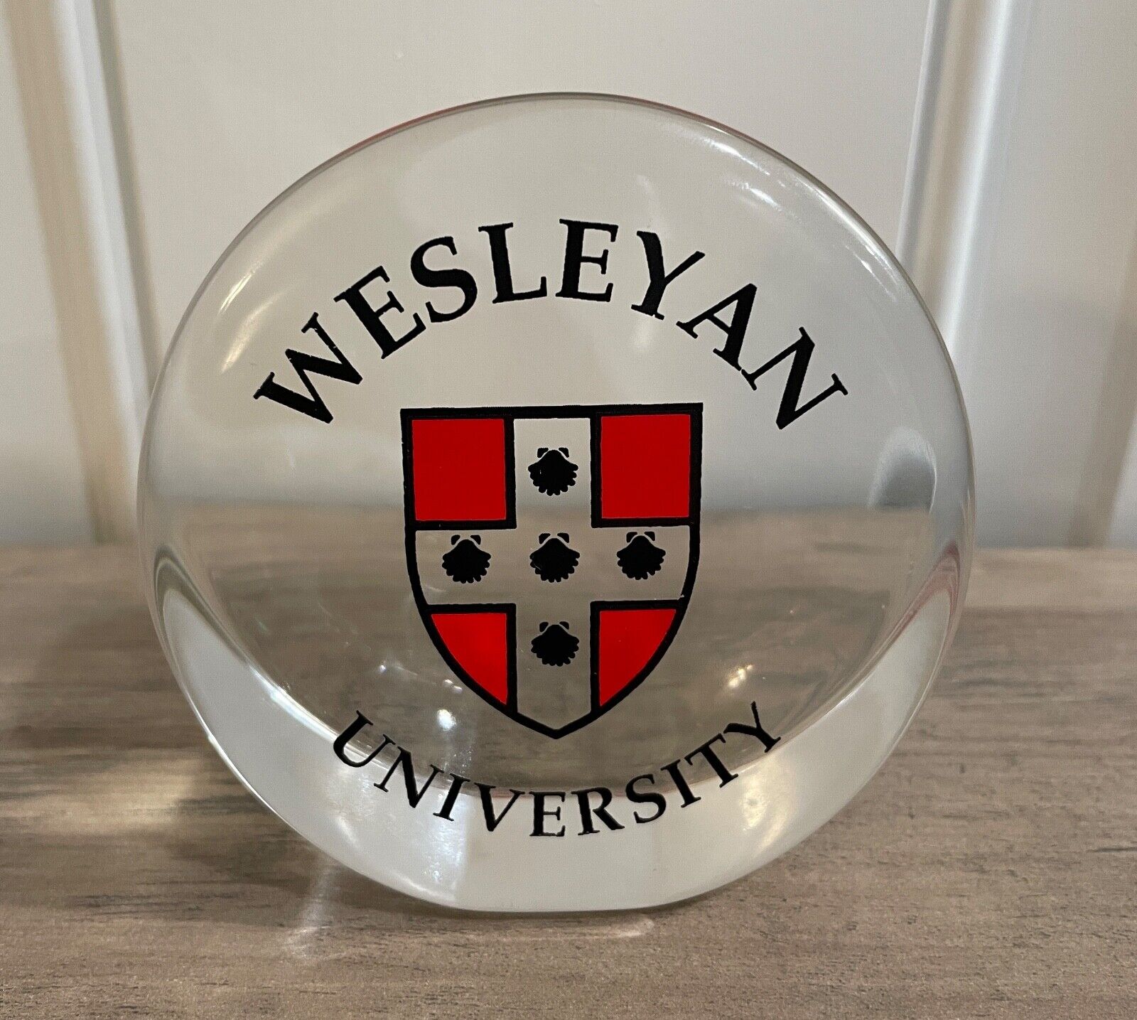 Wesleyan University  Glass Paperweight Middletown CT