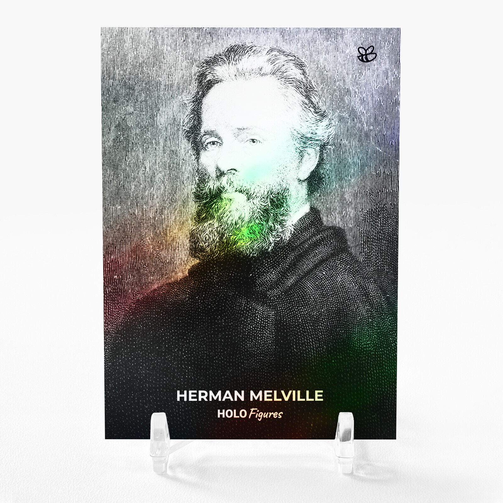 HERMAN MELVILLE Author of Moby Dick Art Card Holo Figures GBC #HA1B VERY SPECIAL
