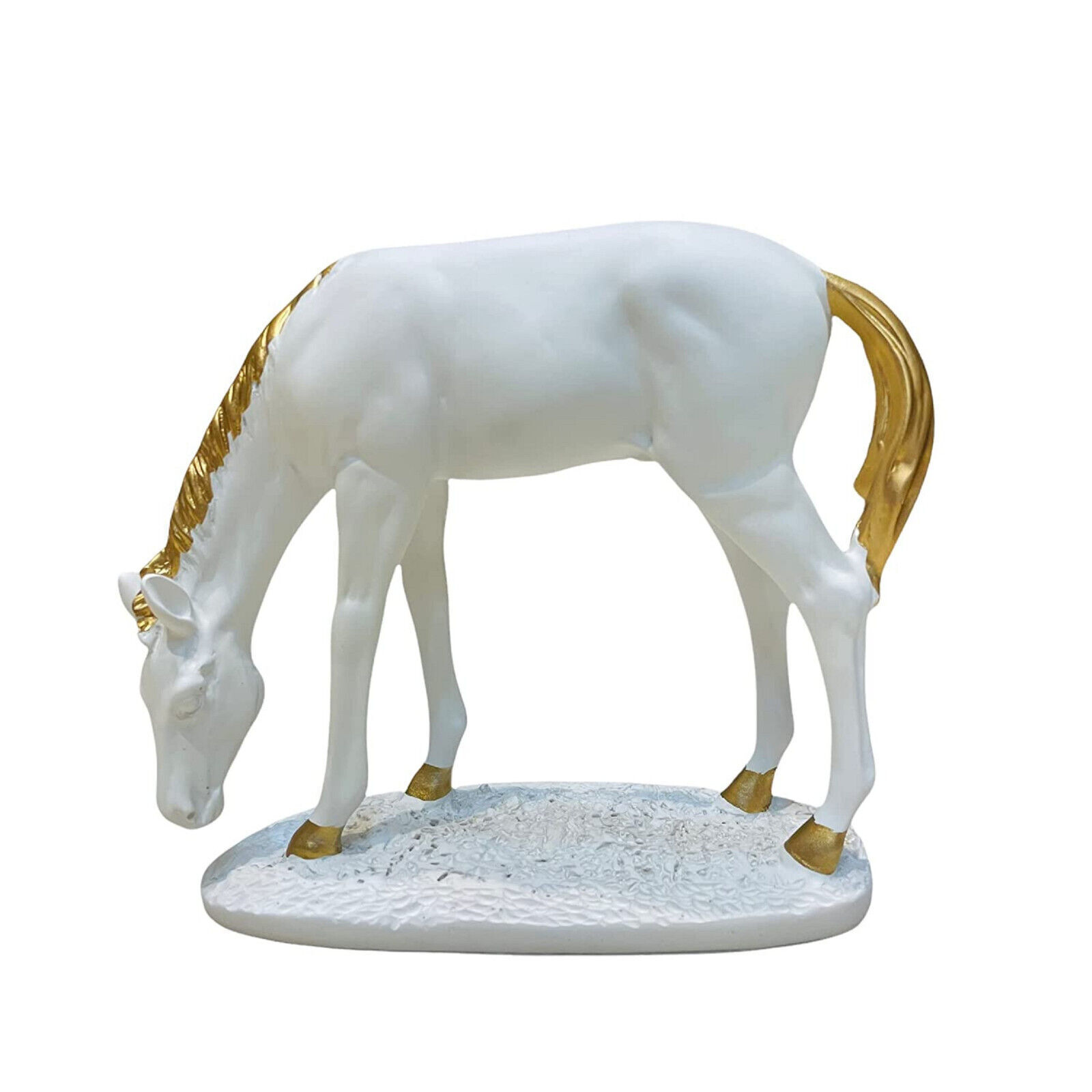 Indian Traditional White Horse Idol Statue Showpiece for Home Decor