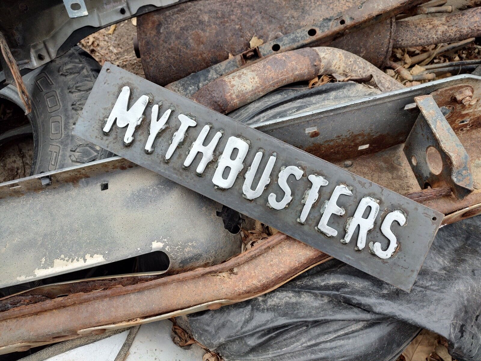 Mythbusters Sign Replica, Solid Steel, Welded, Durable, Wall Art, Man Cave