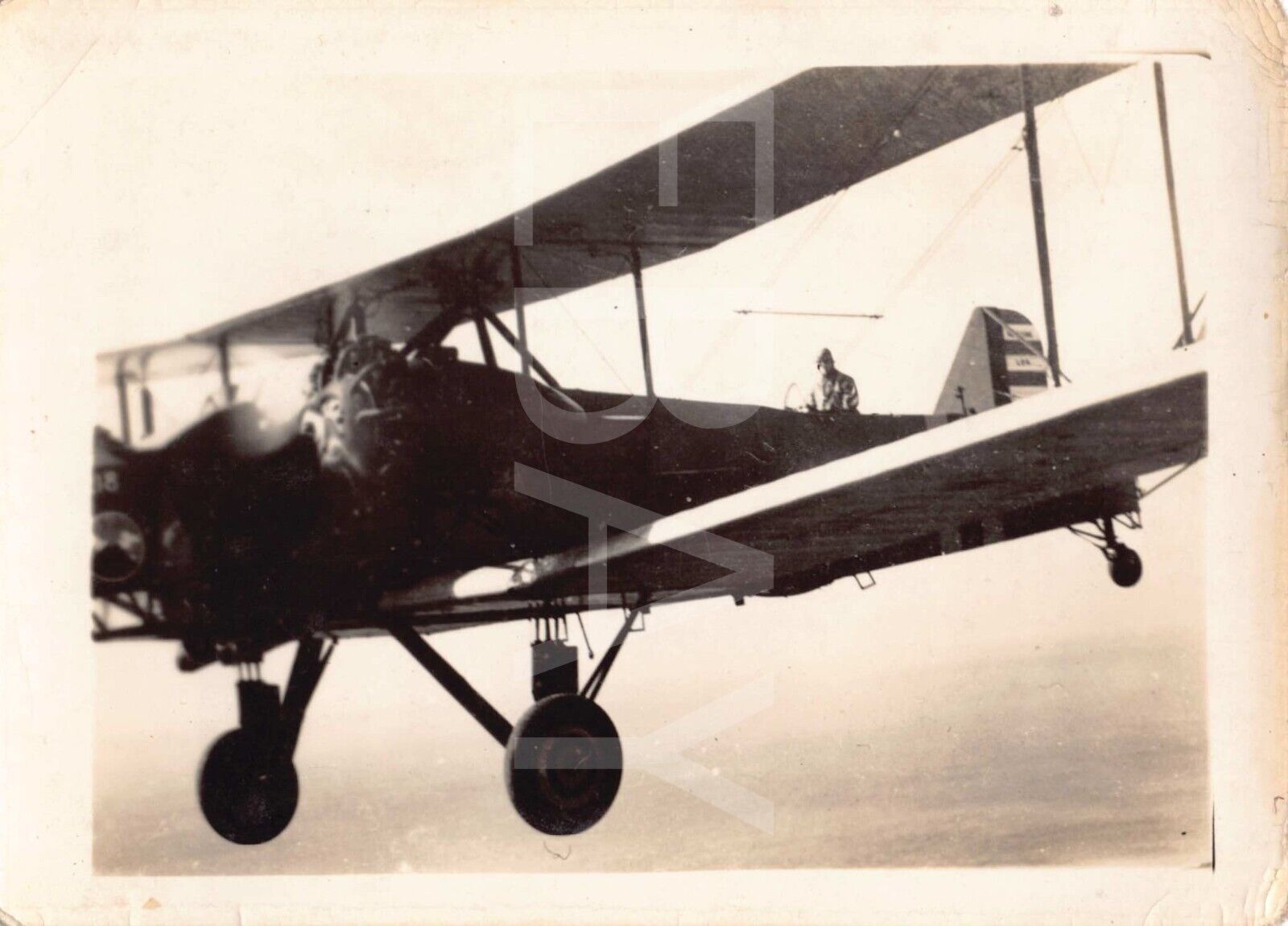 1930s Original Photo Keystone B-3A Flying Portrait 1A9