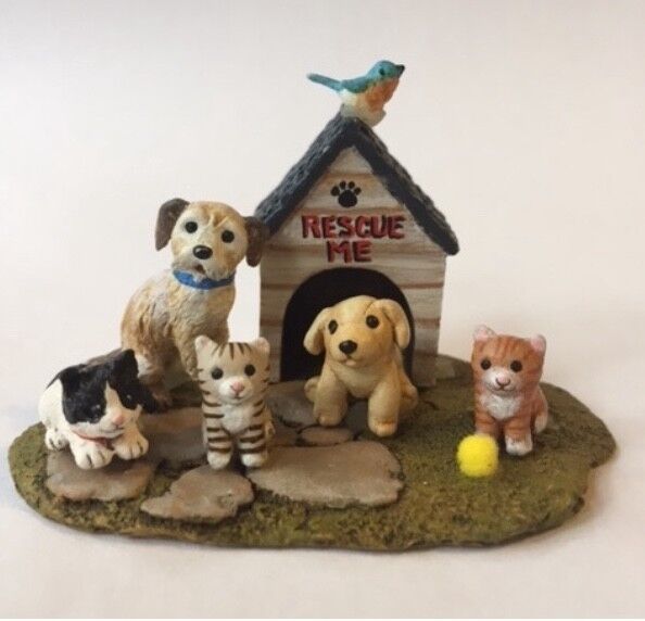Wee Forest Folk Special Humane Society 2017 “Rescue Me” Cats, Dogs and Bird