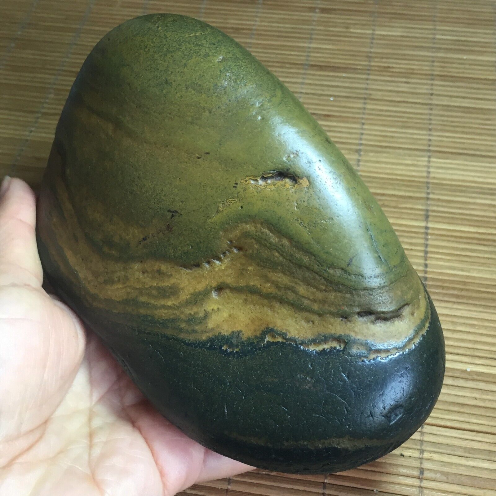 1236g  Bonsai Suiseki-Natural Gobi Agate  Stone-Rare Stunning Viewing 292