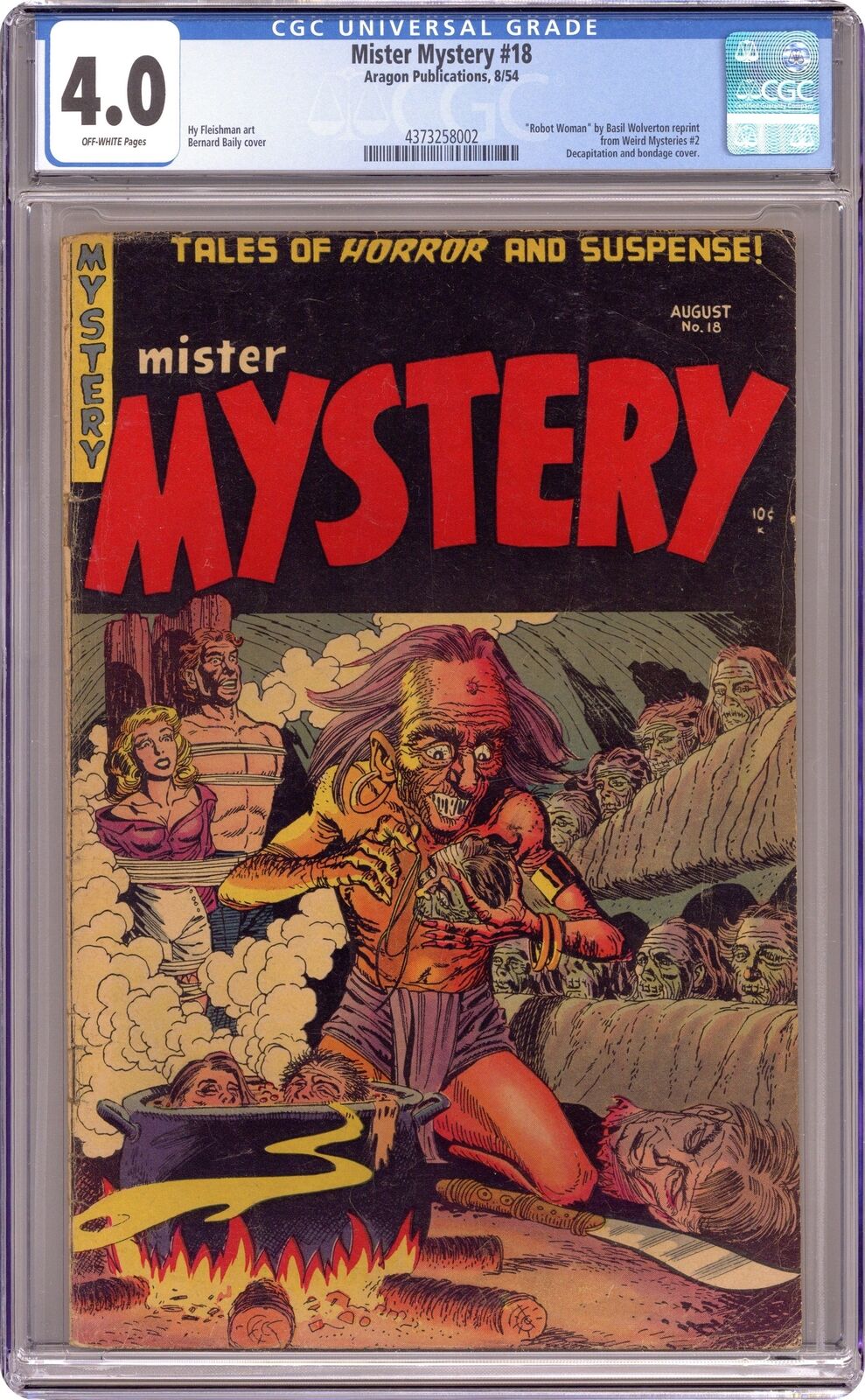 Mister Mystery #18 CGC 4.0 1954 4373258002