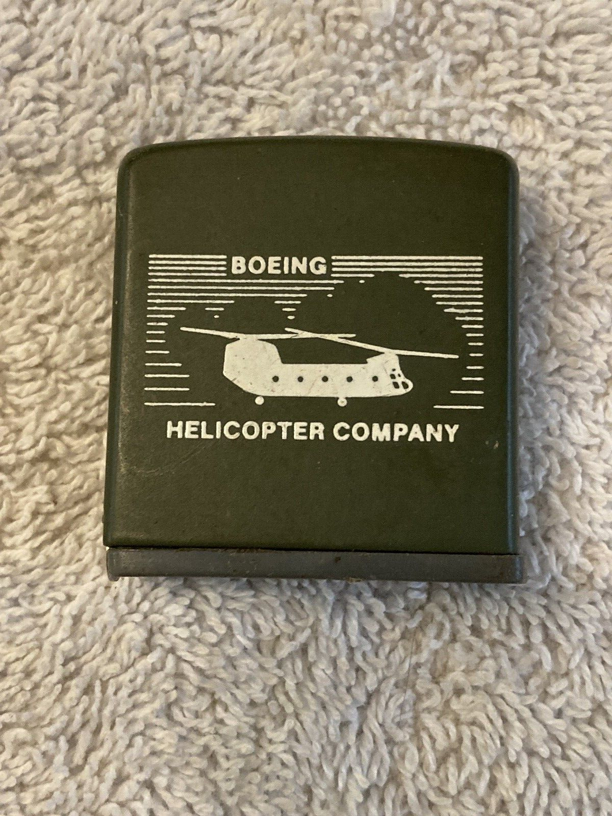 Vintage ZIPPO Advertising Tape Measure, Boeing Helicopter Company.