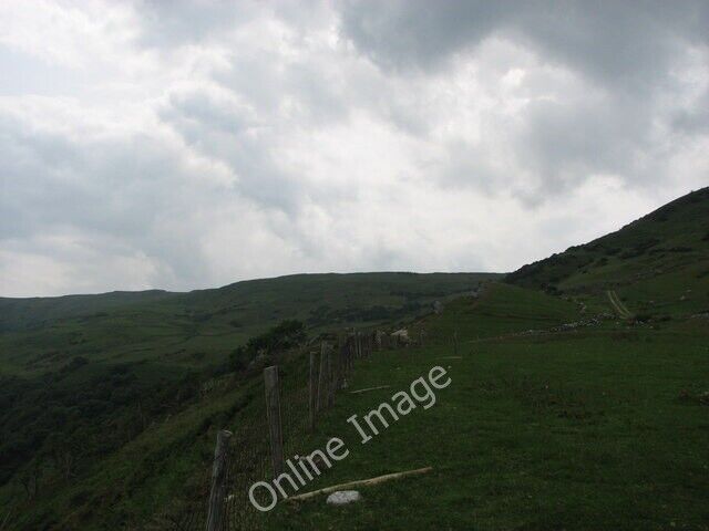 Photo 6x4 Hill-side at Loughan Torr Now for the long walk back, the sky-l c2010