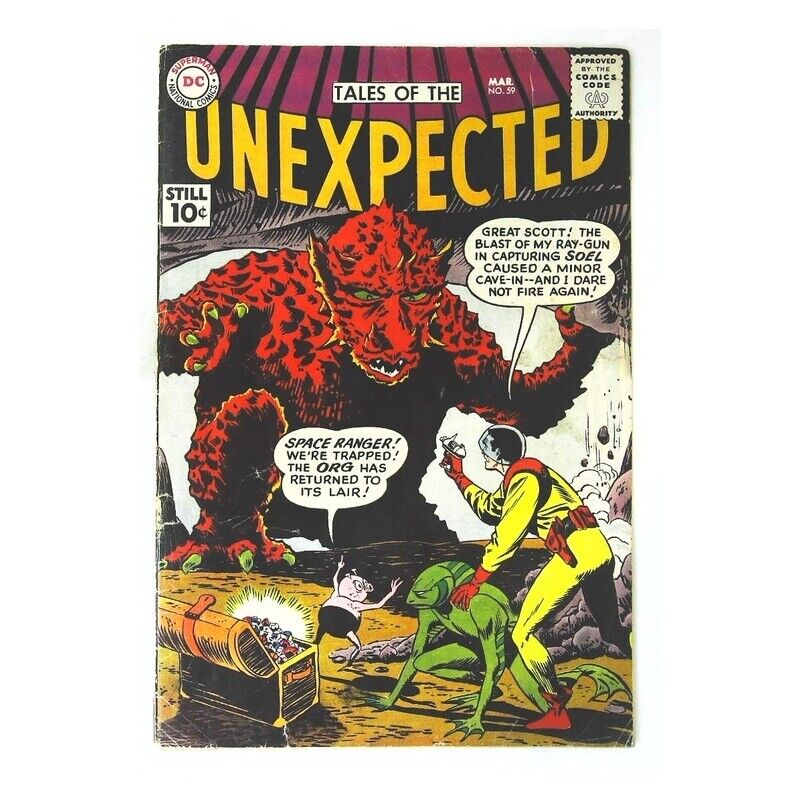 Tales of the Unexpected (1956 series) #59 in G. DC comics [g*(cover detached)