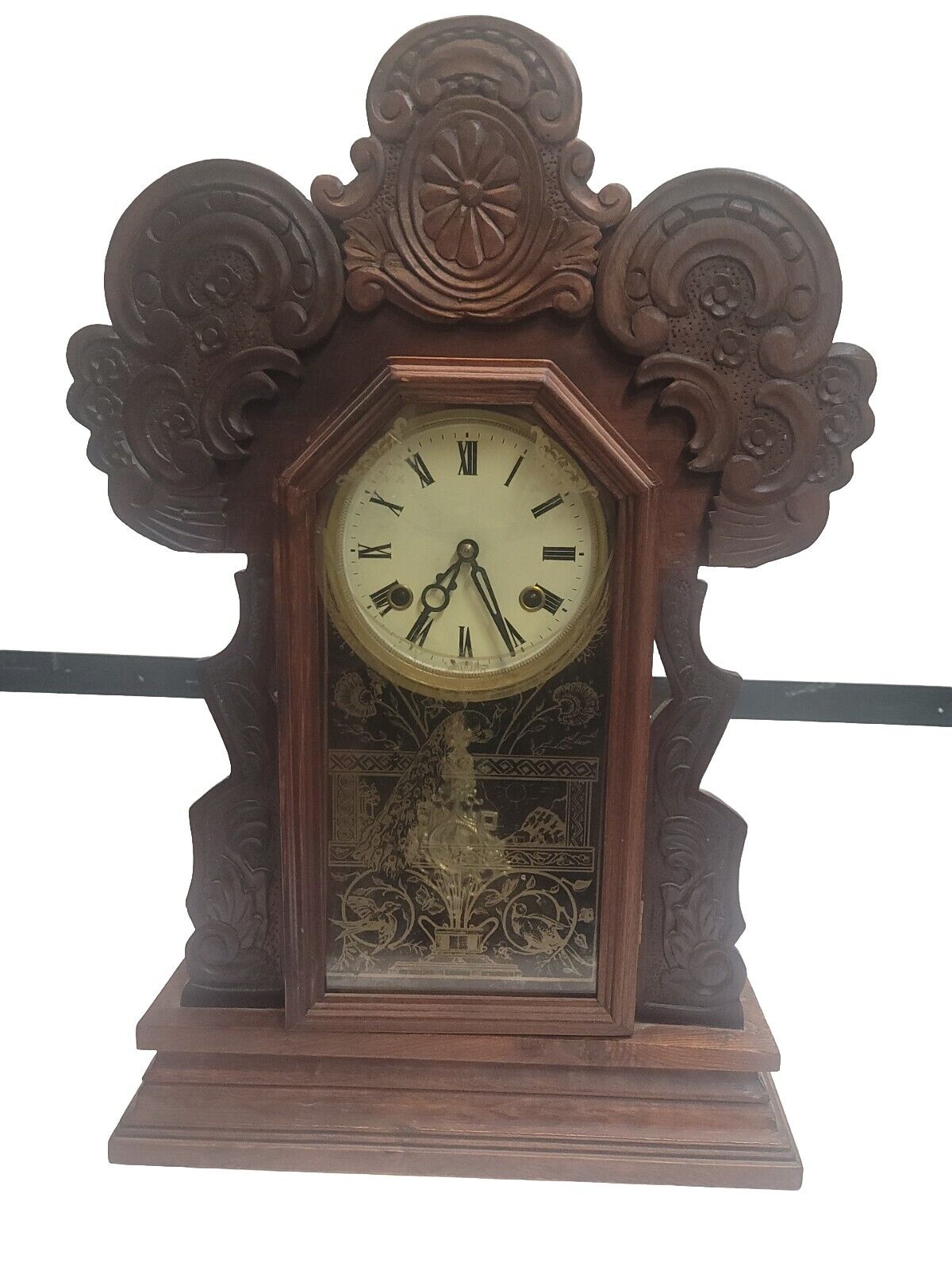 Antique Grandfather Clock Unknown Manufacturer. Working Condition Amazing...