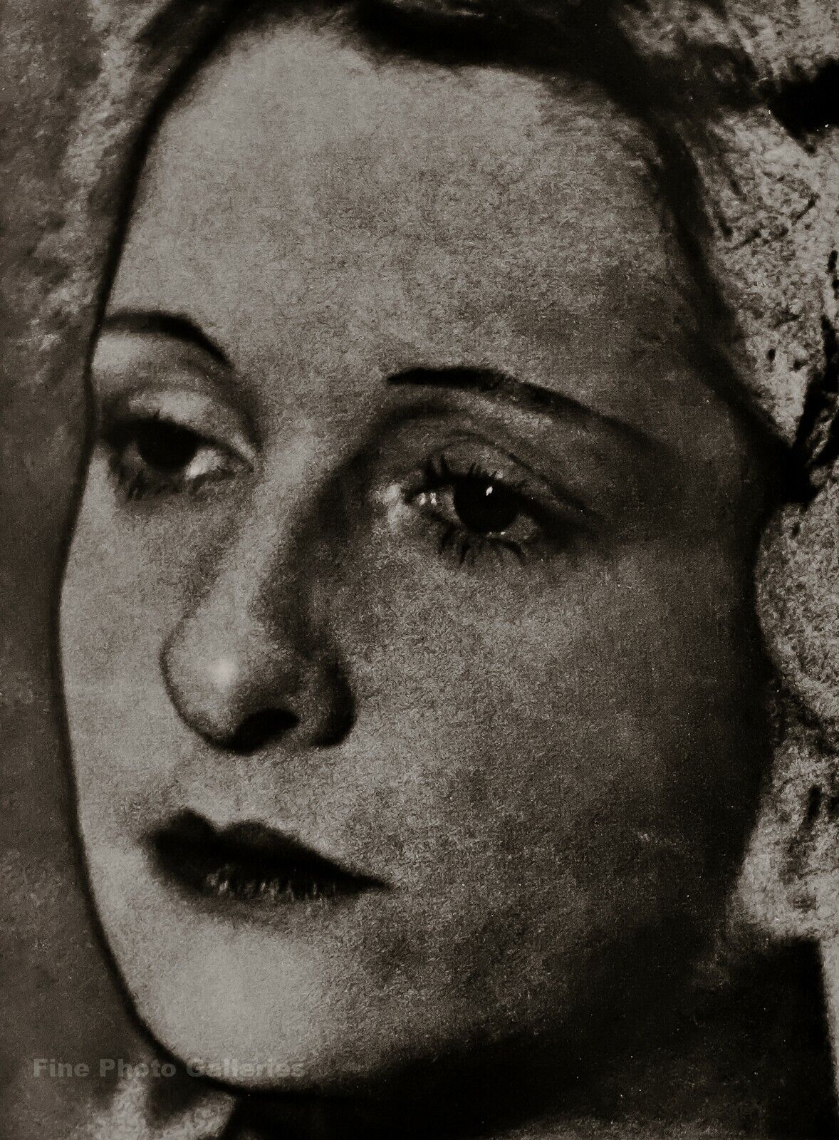 1930/75 MAN RAY Vintage Female Face Saint Exupéry Woman Portrait Photo Art 11X14