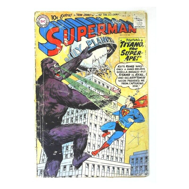 Superman (1939 series) #138 in Good condition. DC comics [y;