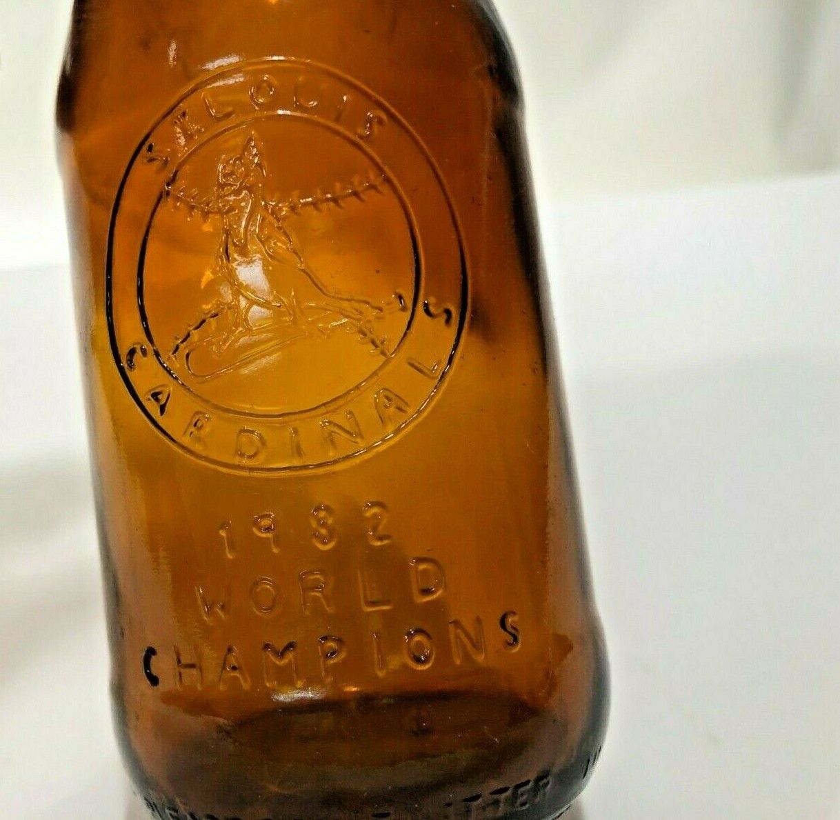 1982 St. Louis Cardinals World Champion Budweiser Beer Bottle