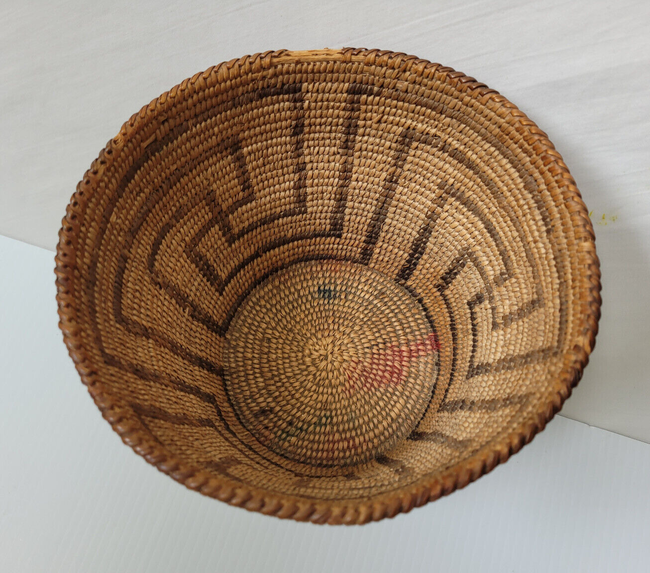 Vintage Pima Papago Indian Basket Fret Pattern 