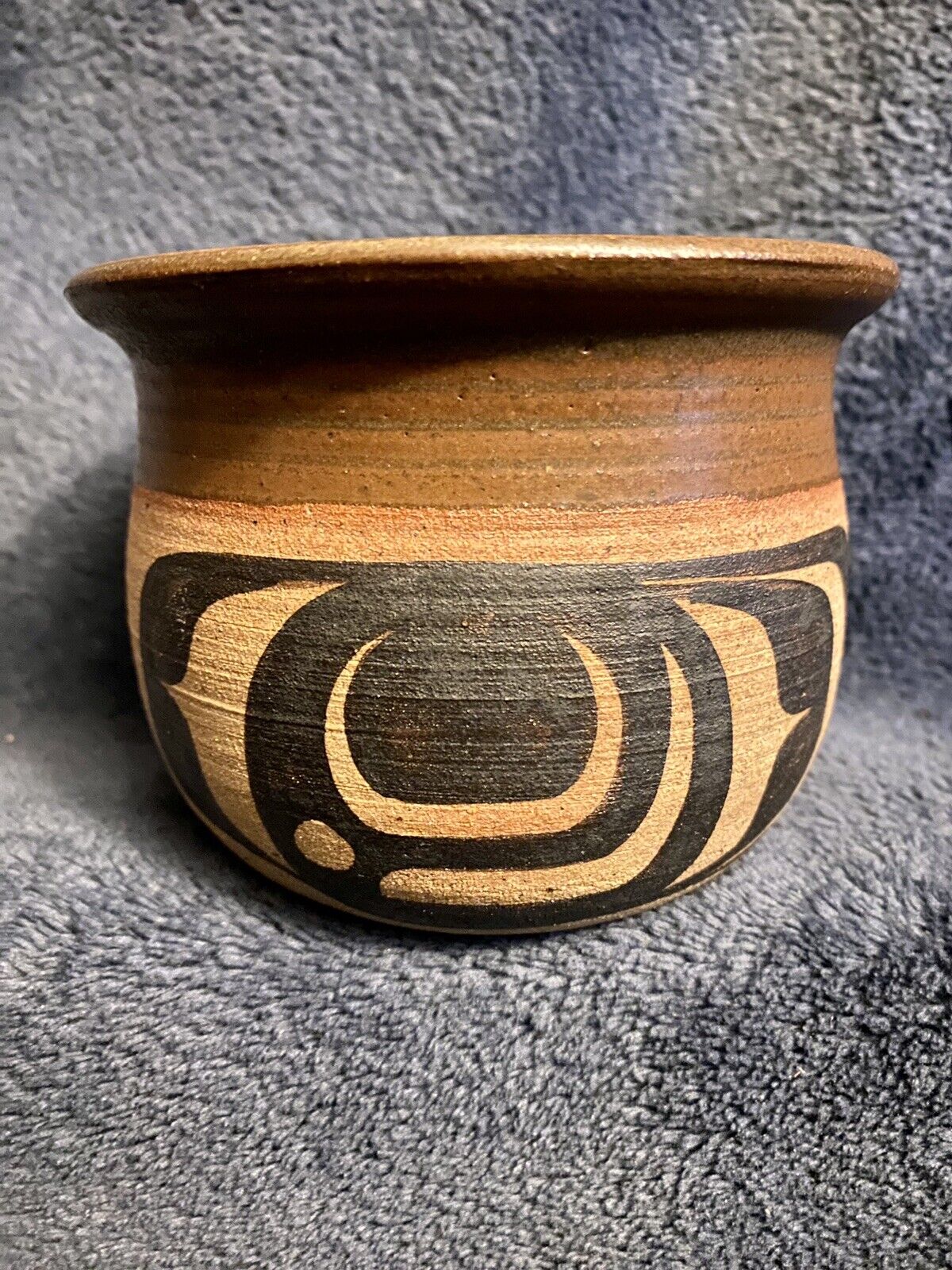 Northwest Coast Artist Judy Cranmer Pottery Bowl Haida Design