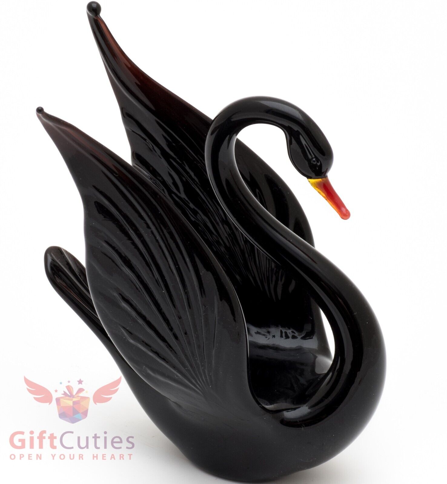 Glass bird black Swan \