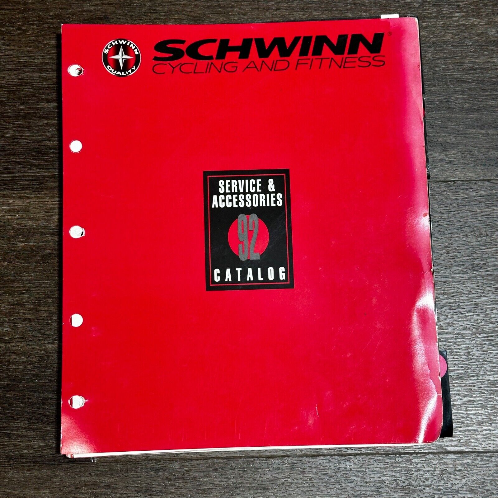 Vintage 1992 Schwinn Dealer Service & Accessories Catalog Cycling Fitness Red