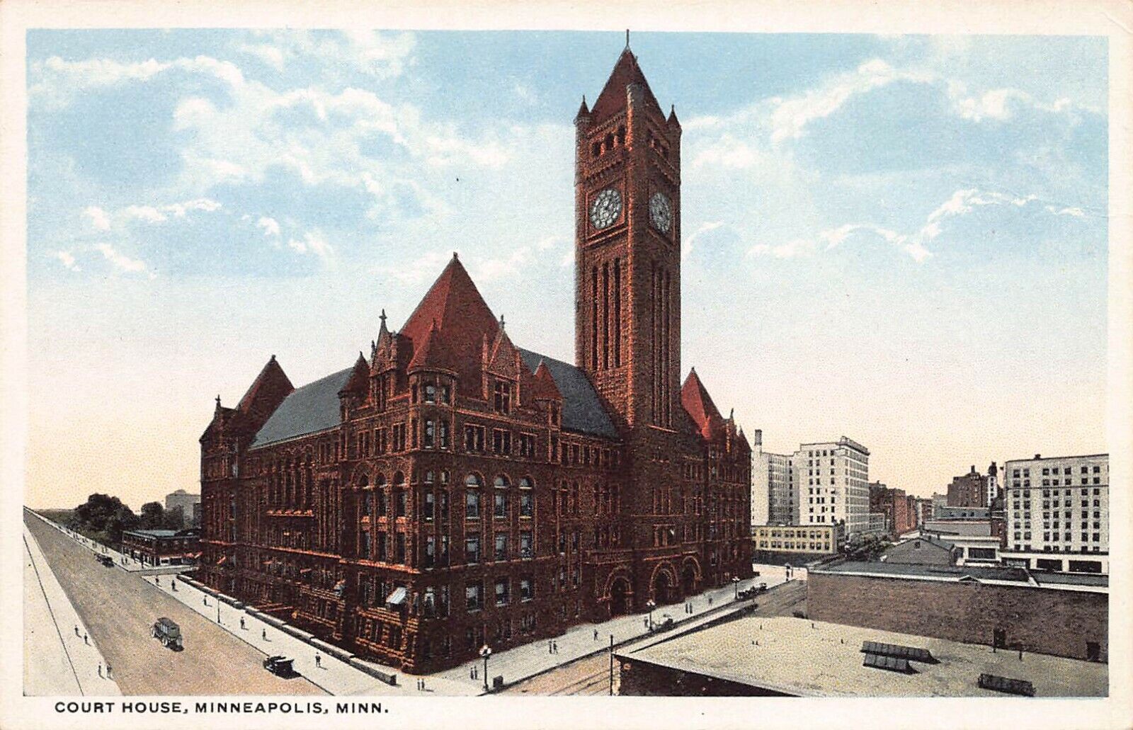 Court House, Minneapolis, Minnesota, Early Postcard, Unused