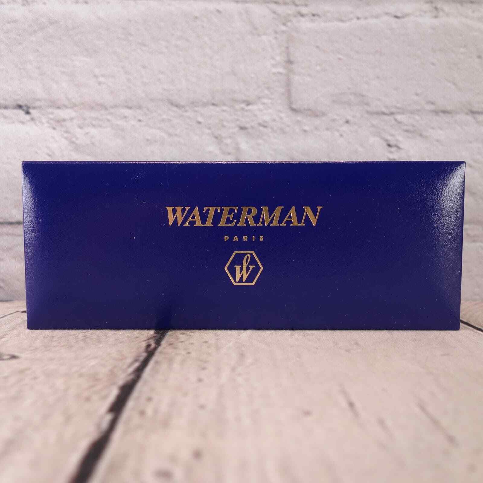 Waterman Paris Expert Black Rollerball Ball Point Pen With Gift Box 