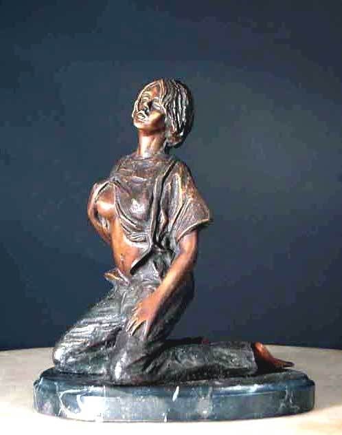 Bronze Figurine Semi Nude \