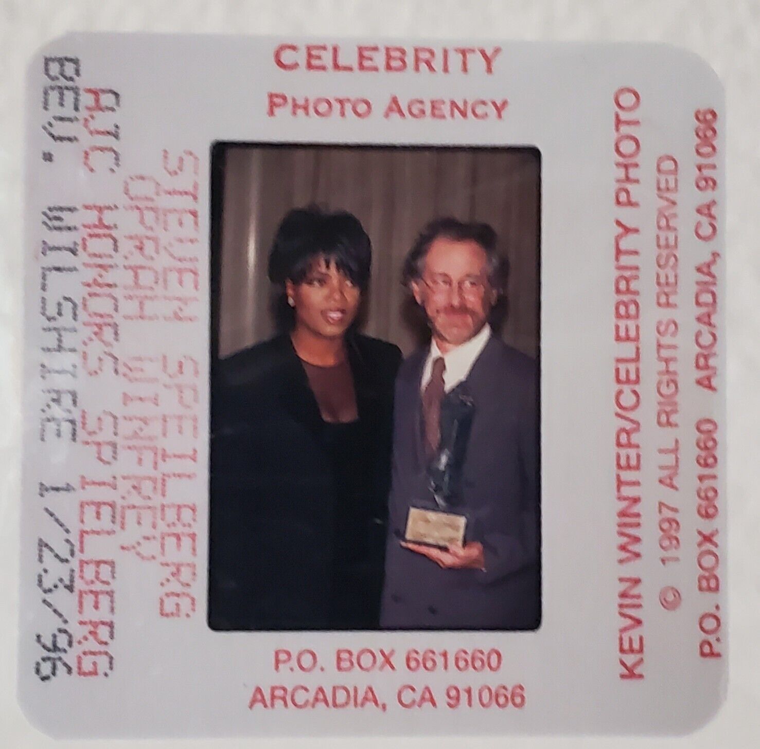 1997 Steven Spielberg + Oprah AJC Honors Original Kevin Winter 1990 Press Slide