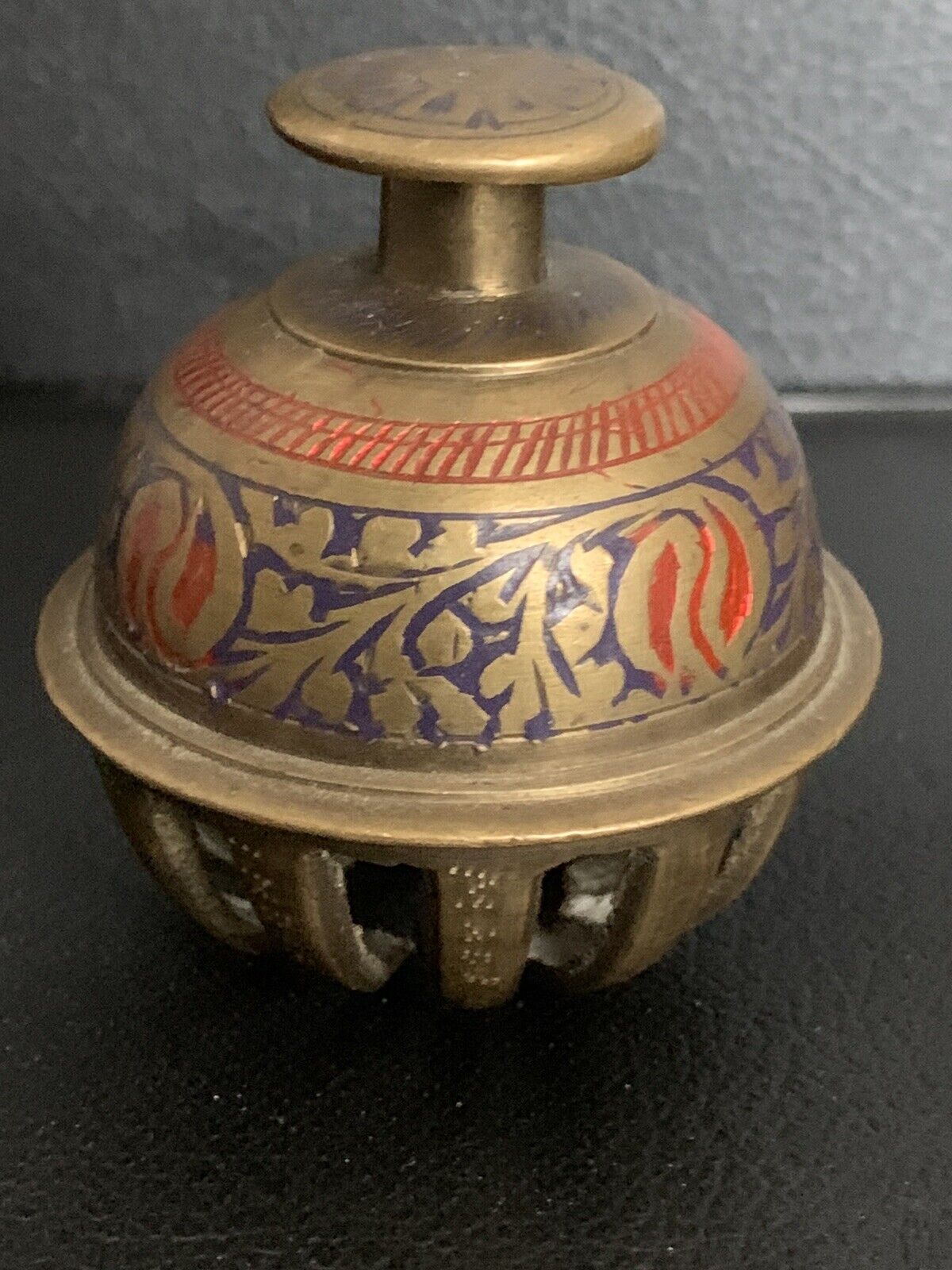 Vintage Brass Elephant Claw Bell made in India 2.5\