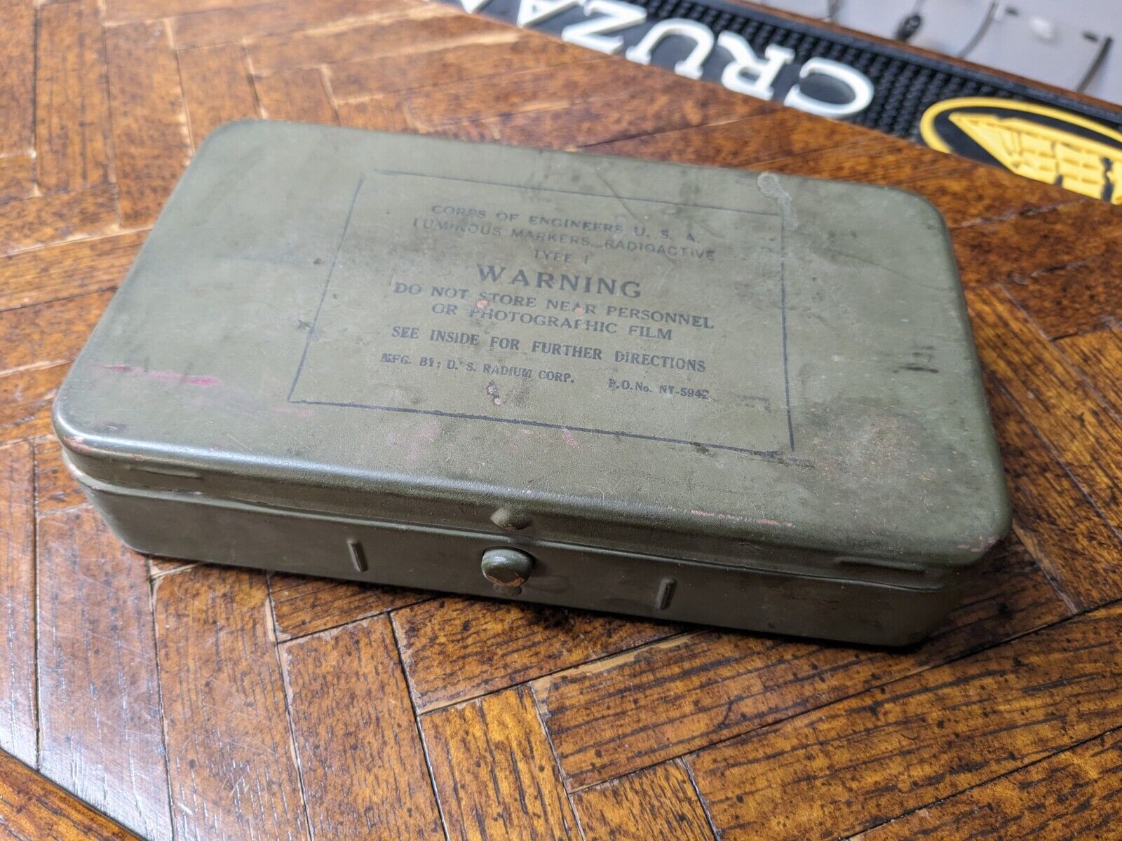 14 WW2 Luminous Marker Disc Type 2 With Box Paratrooper Pathfinder D-Day