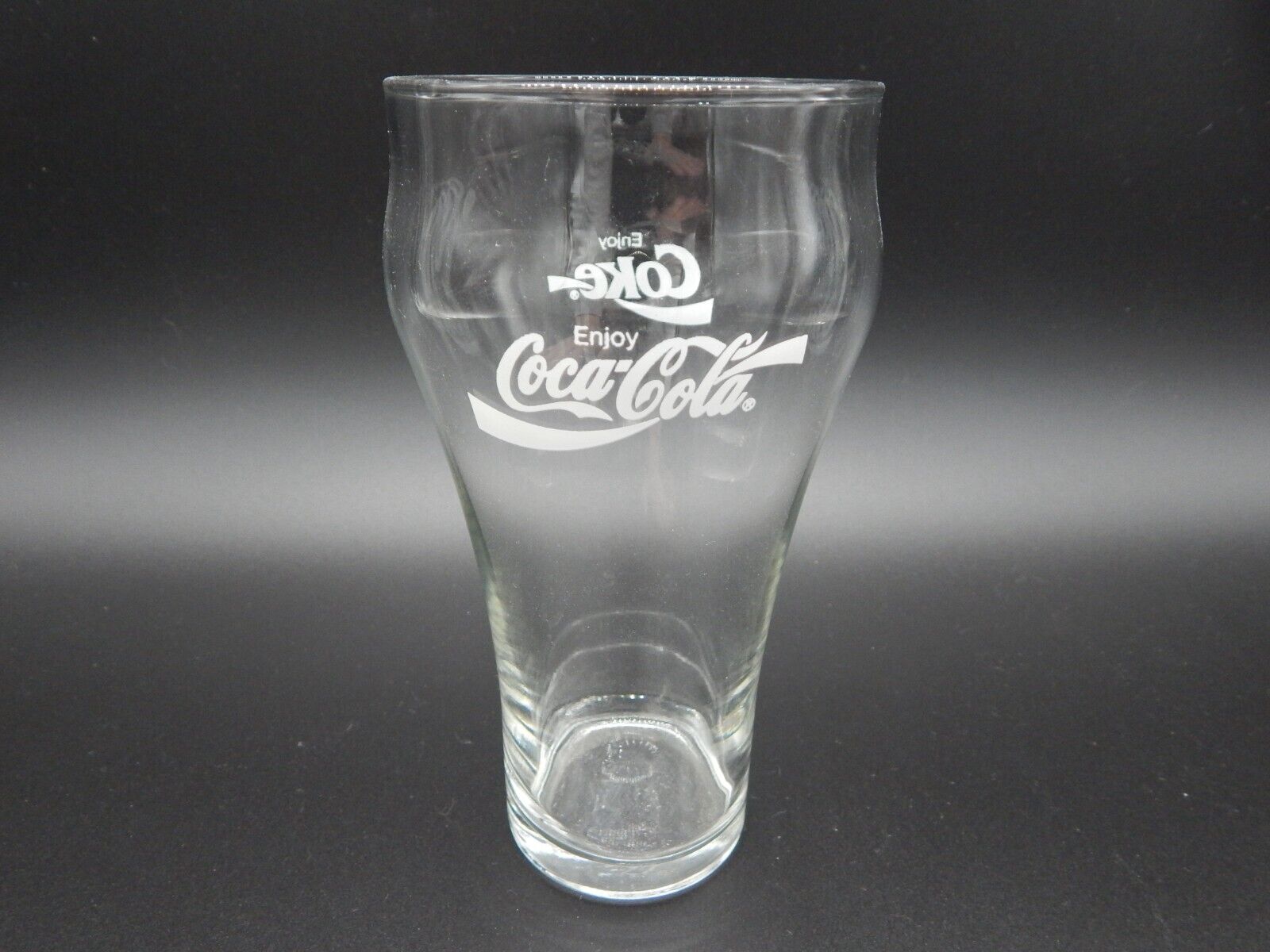 Clear Coca Cola Enjoy Coke Clear Soda Glass 16 oz