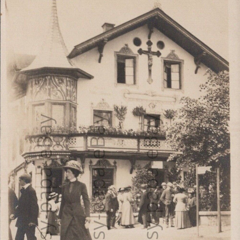 1900s RPPC House Of Anton Lang Actor Oberammergau Passion Play Postcard Bavaria
