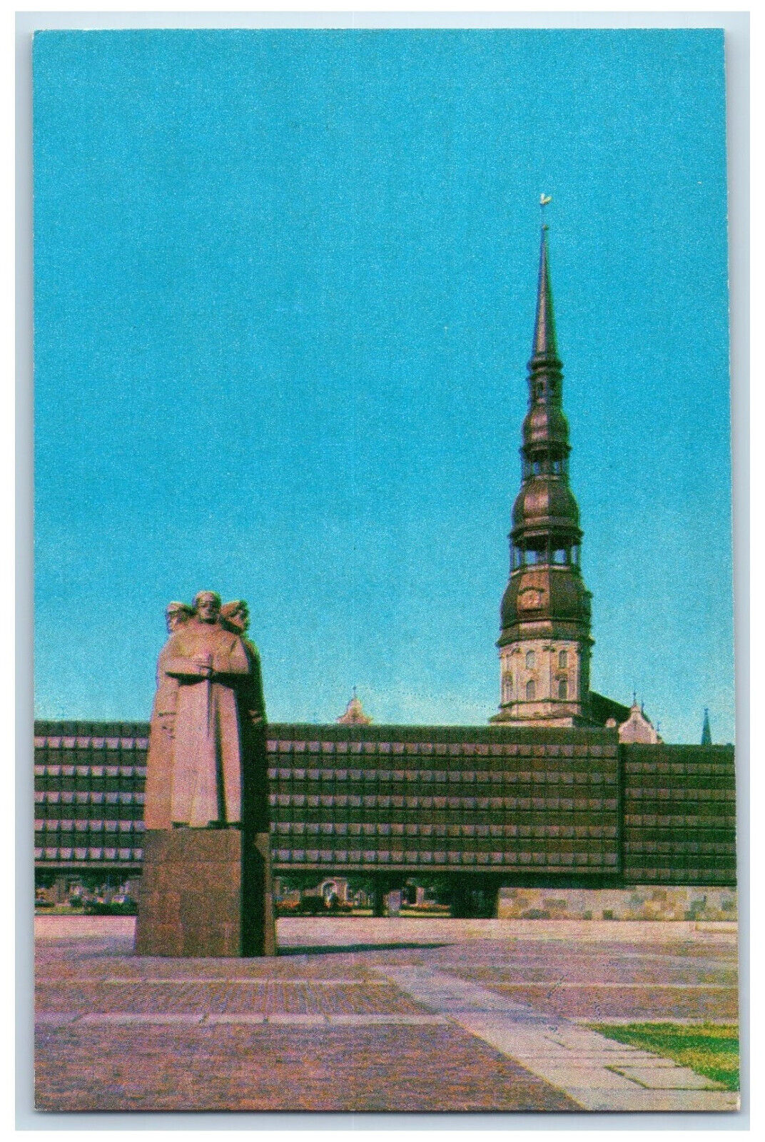 c1960\'s Square of Latvian Red Riflemen Latvian SSR Riga Latvia Postcard