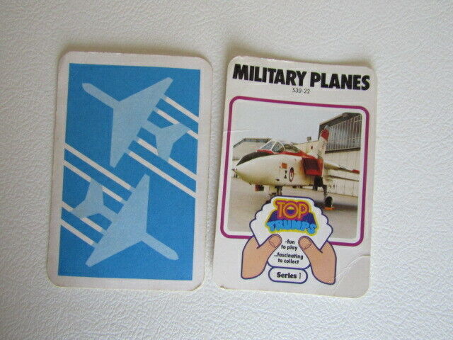 Top Trumps 1976 ~ Military Planes Series 1 Cards Card Variants (e19)