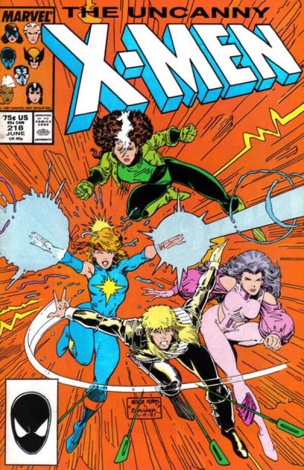 Uncanny X-Men (1981) #218 Direct Market VF. Stock Image