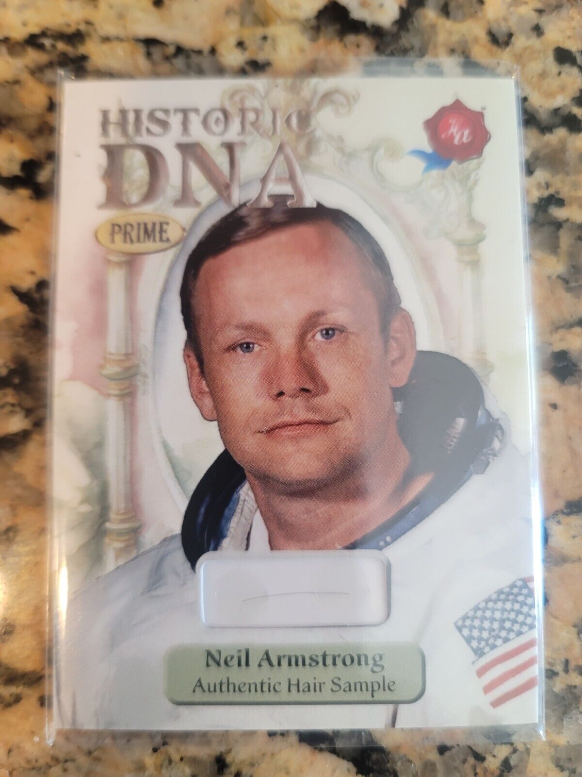 2024 Historic Autographs Prime II Neil Armstrong Hair Sample 1/2