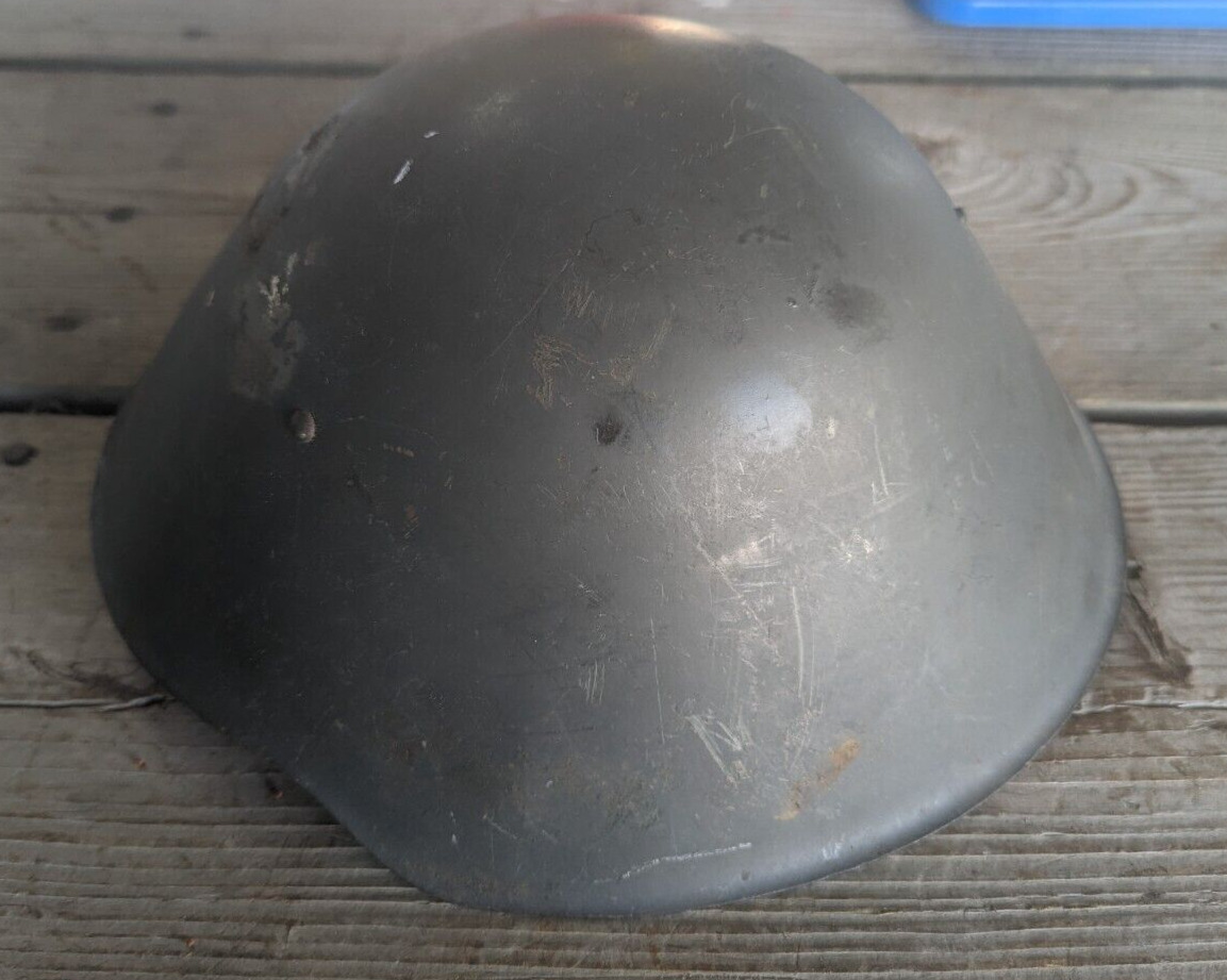 Vintage East German Steel Helmet DDR GDR Germany Army Military