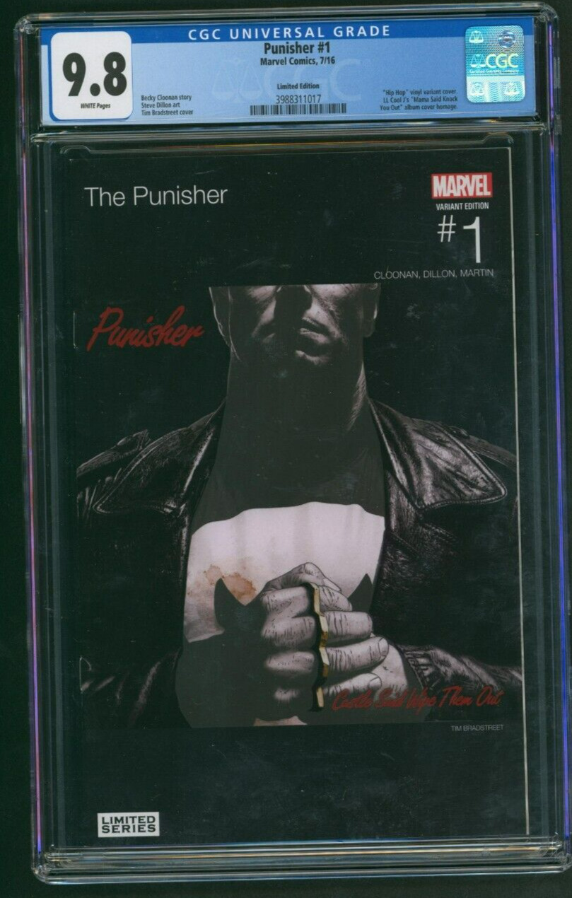 Punisher #1 CGC 9.8 Hip Hop Variant Vinyl Limited Edition 1 of 1 on Census