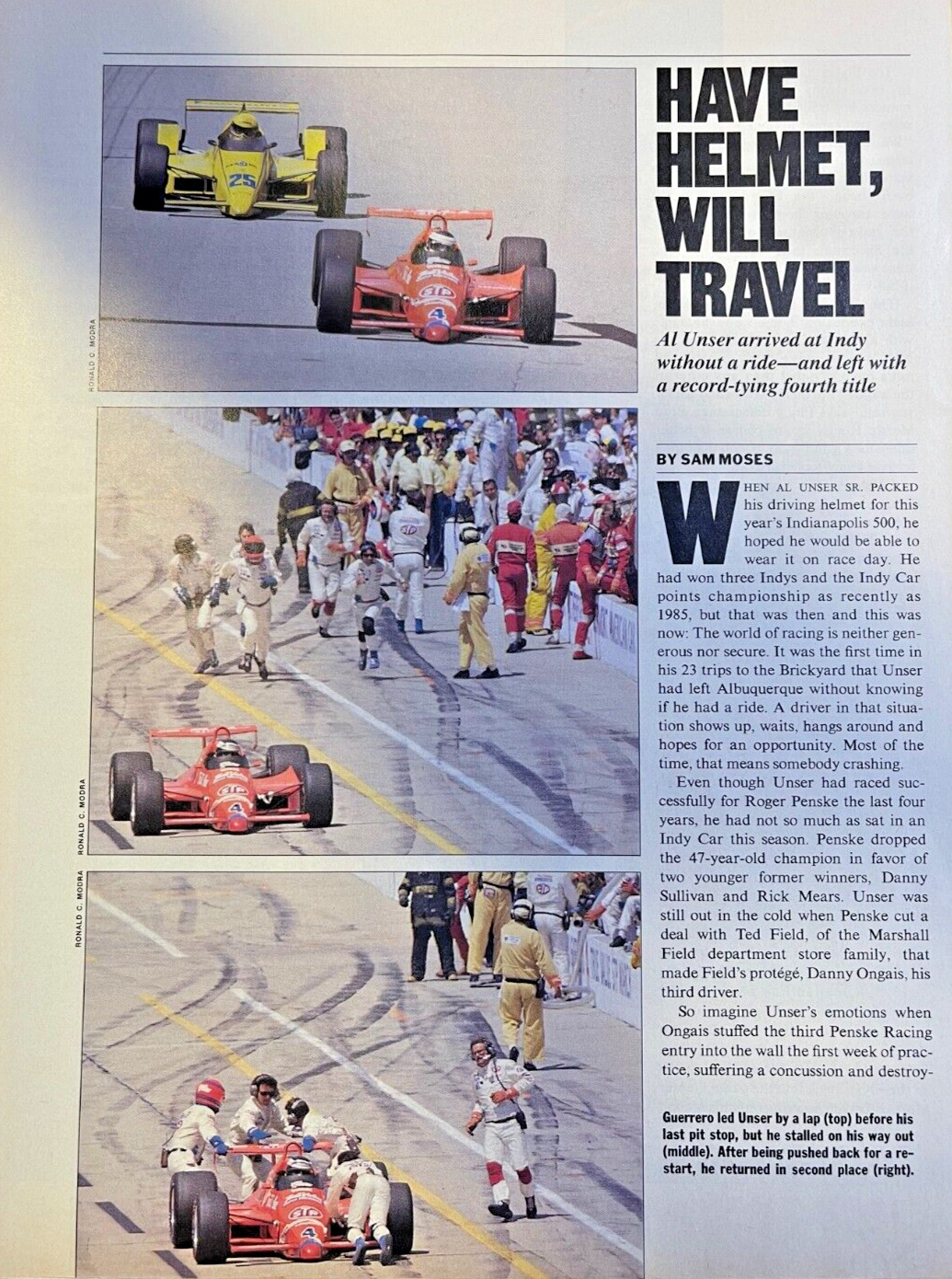 1987 Race Car Driver Al Unser