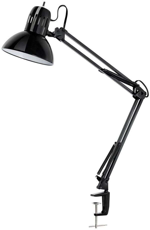 Metal Clamp Desk Lamp 32 in. Multi-Joint Black Optimal Desk-Lighting Adjustable