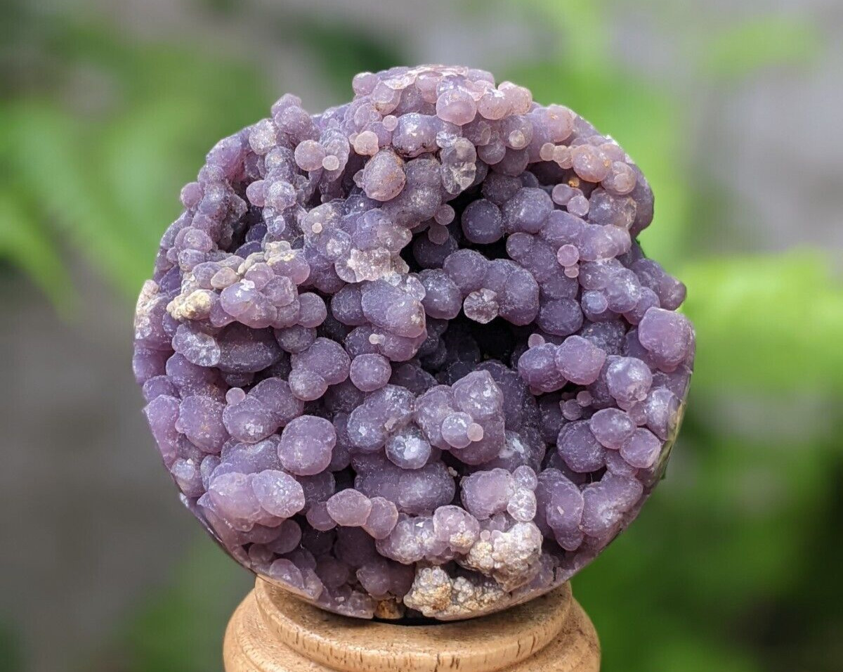 553g Beautiful Natural Purple Grape Agate Chalcedony Crystal Mineral Specimen