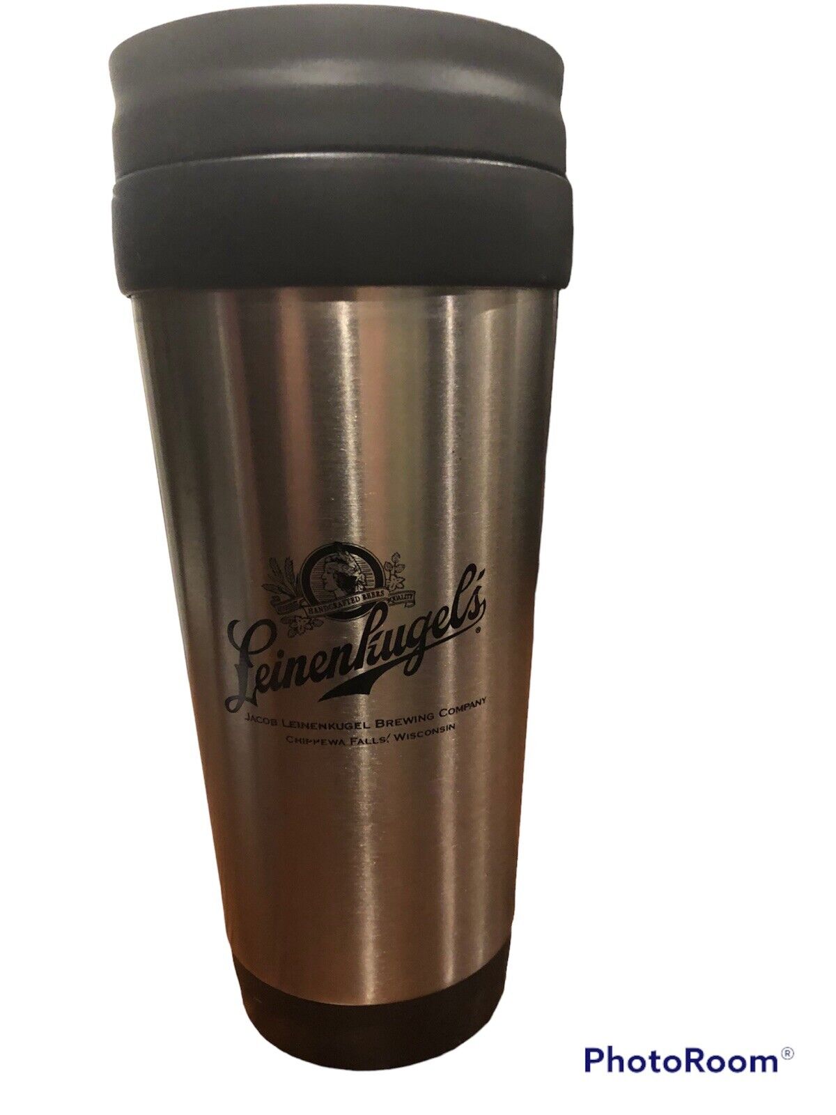 Leinenkugel\'s Brewing Co  Stainless Coffee Mug Chippewa Falls Wisconsin 16oz EUC