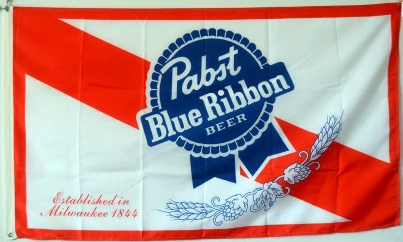 Pabst Blue Ribbon Beer 3X5 Garage Wall Bar Advertising 3 x 5 Banner Flag USA.
