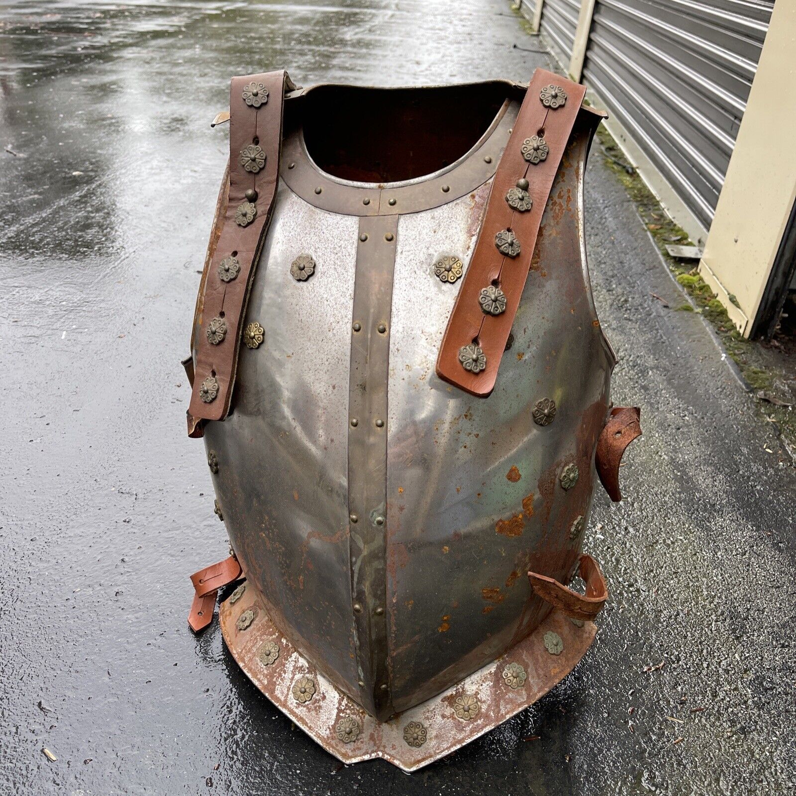 Vintage French Knight's Chest Armor Breast And Back Plate