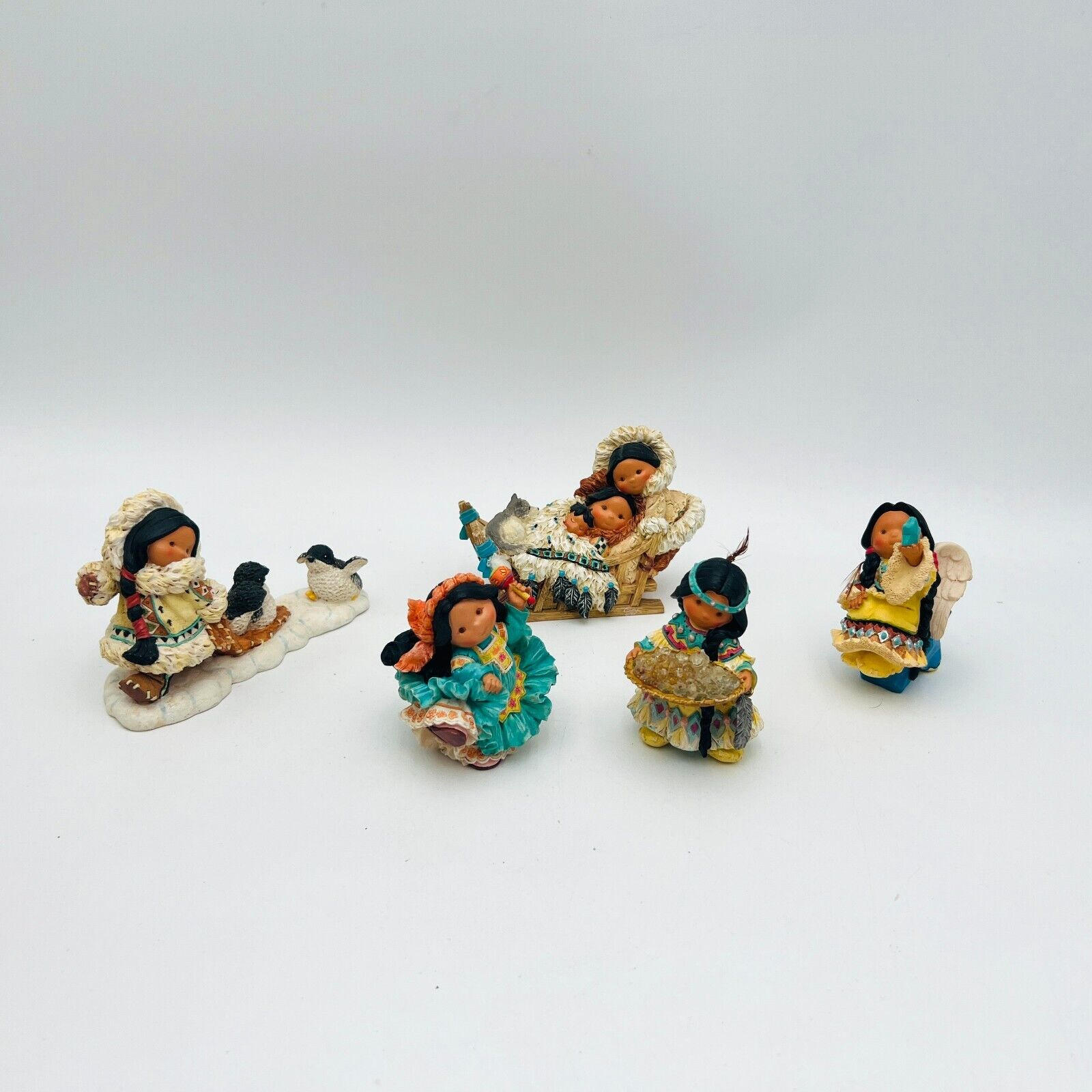 Vintage Lot Of 5 Enesco Friends of The Feather Figurines
