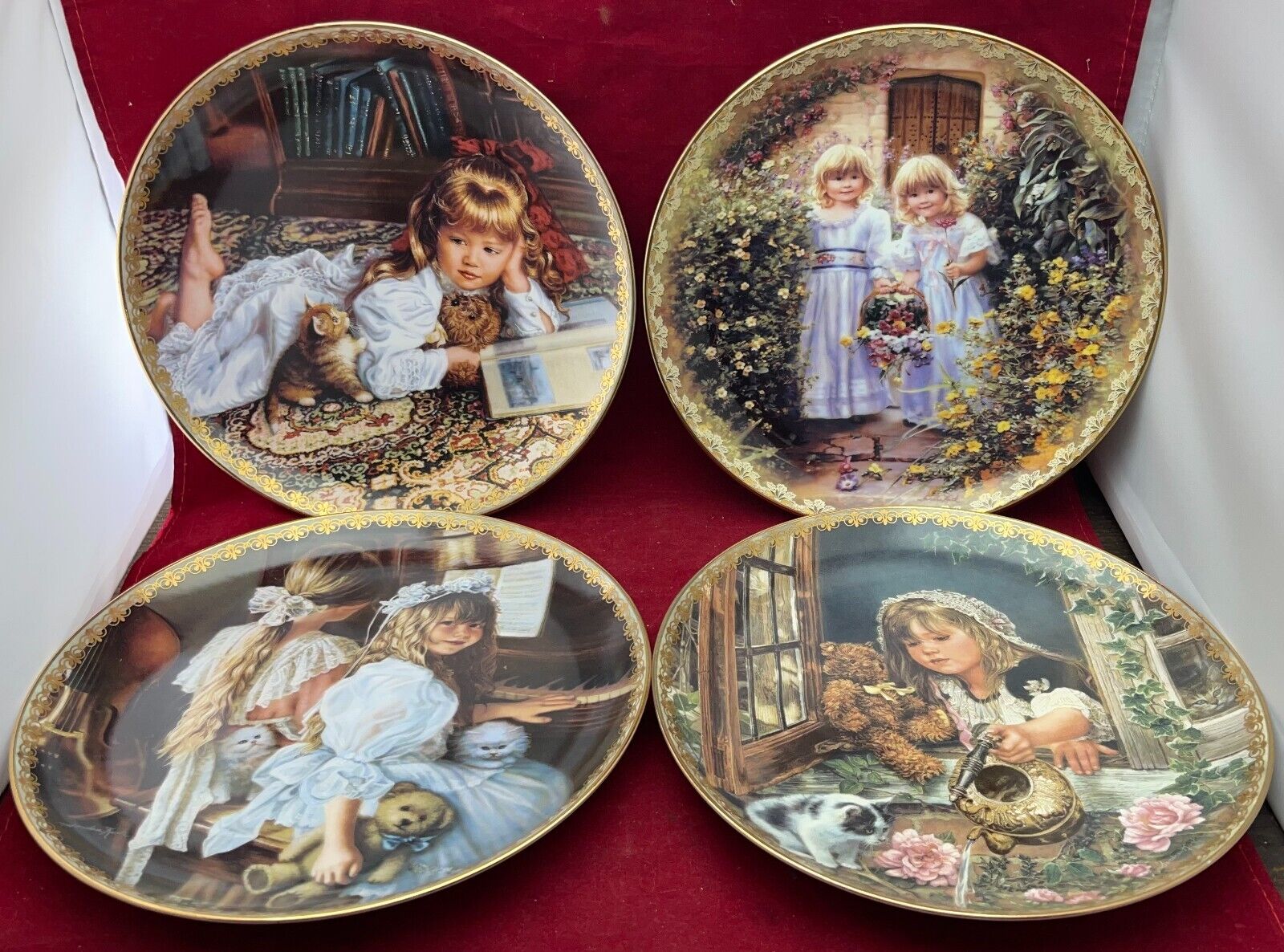 Vintage RECO plates By Sandra Kuck /10 Total / Signed