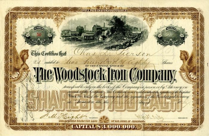 Woodstock Iron Co. - General Stocks
