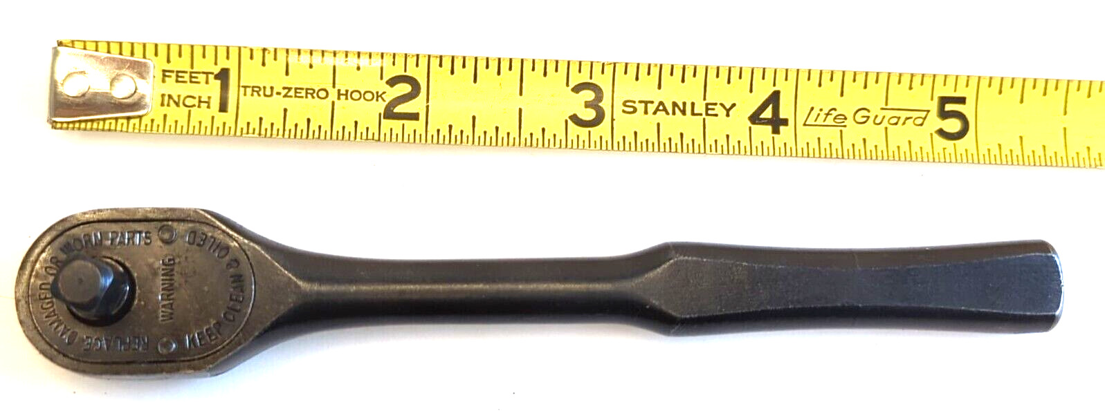 d) Vintage Armstrong B972 1/4” Ratchet Wrench USA Made