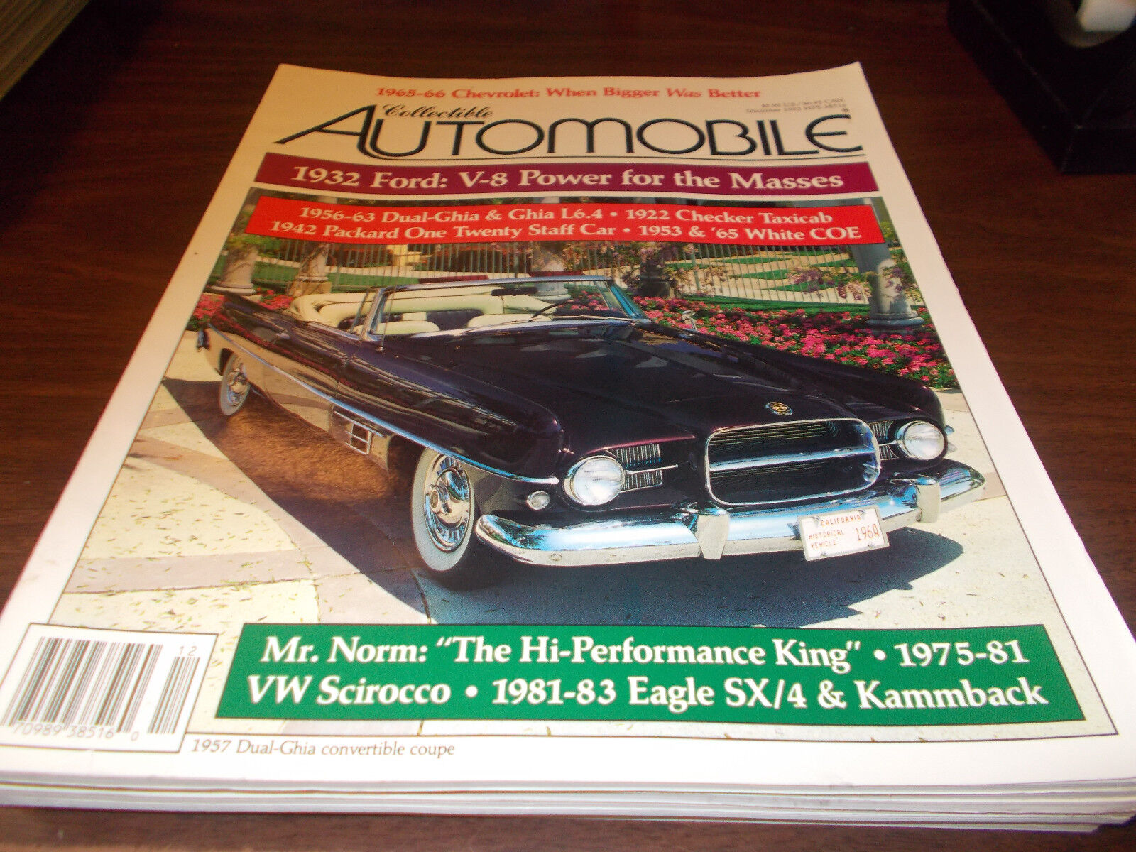 Collectible Automobile Magazine /December 1993 /1965-66 Chevy/Dual-Ghia/More