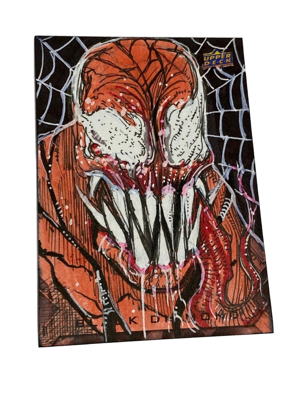 Marvel Black Diamond Sketch card Carnage by Brad Voth Spider-Man Masterpieces