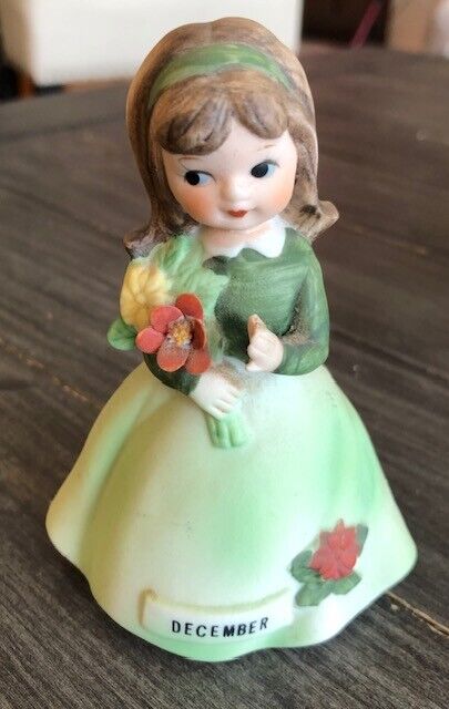 Vintage Lefton December Birthday Girl Figurine # 497